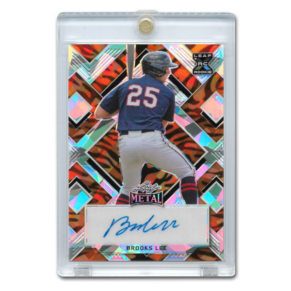 Brooks Lee Autographed Card 2023 Leaf Metal Orange Autograph # BA-BL1 Ltd Ed of 4