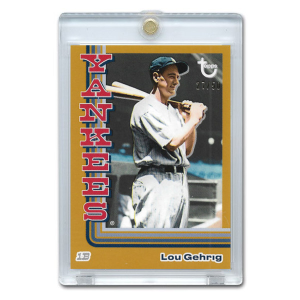 Lou Gehrig 2024 Topps Brooklyn Collection Gold # 6 Ltd Ed of 50
