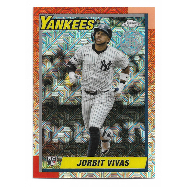 Jorbit Vivas 2025 Topps Update Series 35th 1990 Silver Pack Chrome # U90C-2 Rookie Card