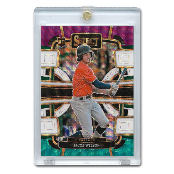 Jacob Wilson 2024 Panini Select Purple White & Green Holo # 11 Pre-Rookie Card