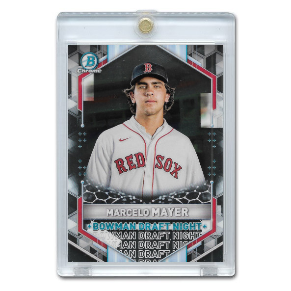 Marcelo Mayer 2021 Bowman Chrome Draft Night # 6 Pre-Rookie Card