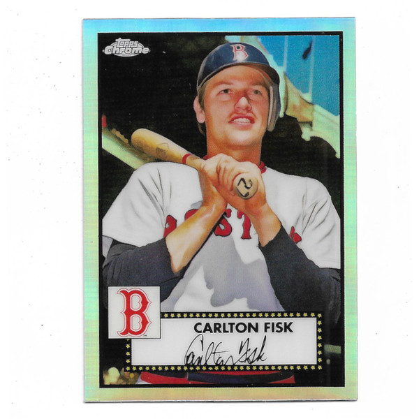 Carlton Fisk 2021 Topps Chrome Platinum Refractor # 679