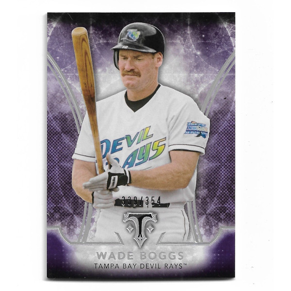 Wade Boggs 2015 Topps Triple Threads Purple # 21 Ltd Ed of 354