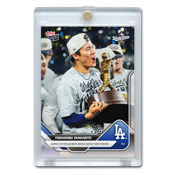 Yoshinobu Yamamoto 2025 World Series MVP Winner 2025 Topps Now Card # 926