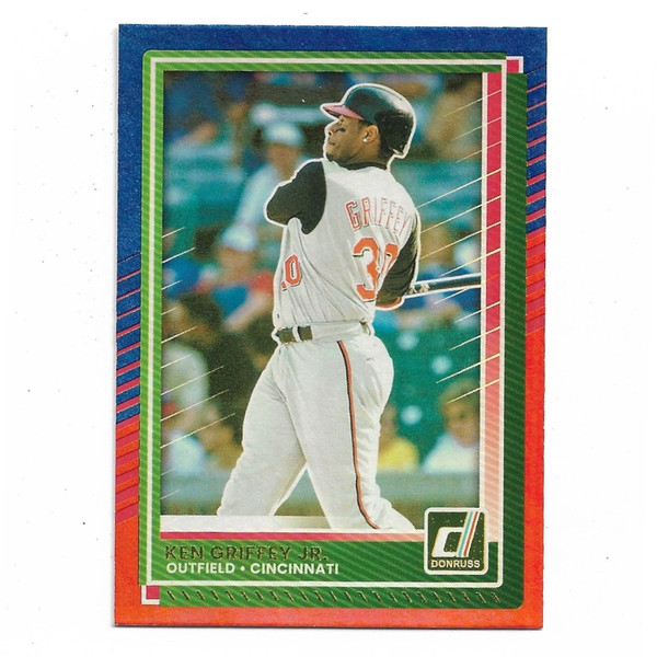 Ken Griffey Jr. 2025 Donruss Red & Blue Holo # 24