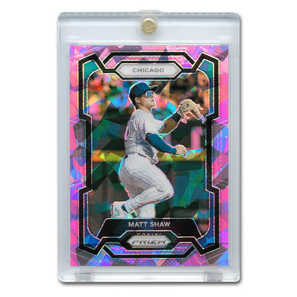 Matt Shaw 2024 Panini Prizm Pink Ice # 158 Pre-Rookie Card