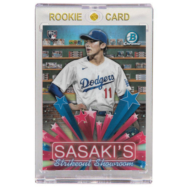 Roki Sasaki Los Angeles Dodgers 2025 Bowman Chrome Hobby Stars # 9 Rookie Card