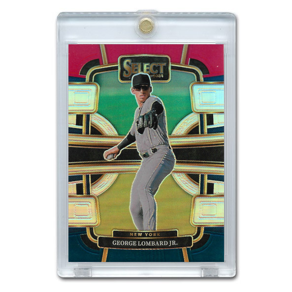 George Lombard Jr. 2024 Panini Select Red & Blue Holo # 92 Pre-Rookie Card