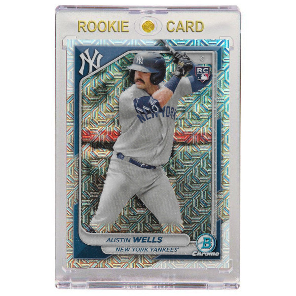 Austin Wells New York Yankees 2024 Bowman Chrome Mega # 87 Rookie Card