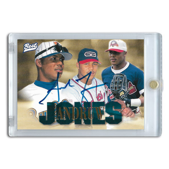 Andruw Jones Autographed Card 1996 Best Player of the Year (Full Color)