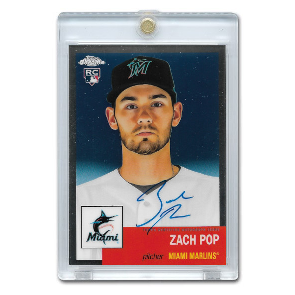 Zach Pop Autographed Card 2022 Topps Chrome Platinum Anniversary # CPA-ZP Rookie Card