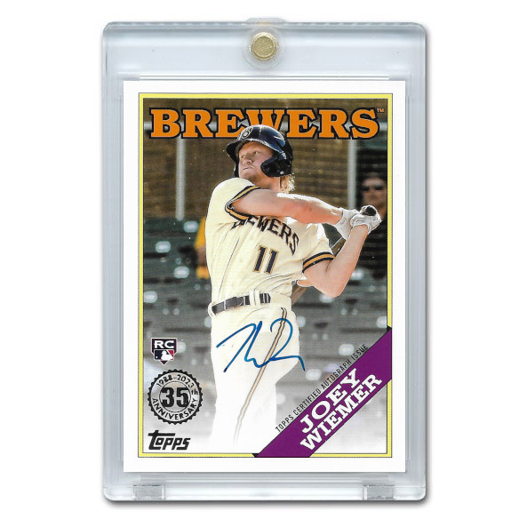 Joey Wiemer Autographed Card 2023 Topps '88 Topps # 88BA-JWI Rookie Card