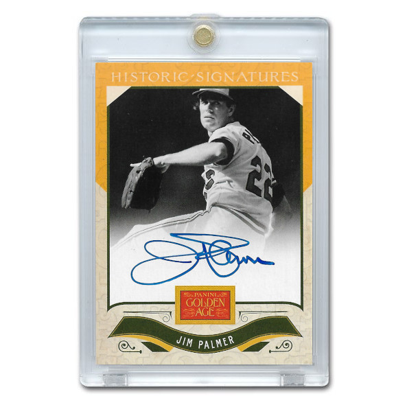 Jim Palmer Autographed Card 2012 Panini Golden Age Historic Signatures # JP