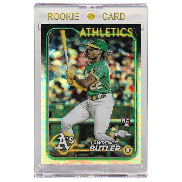 Lawrence Butler Oakland Athletics 2024 Topps Chrome Logo Refractor # 5 Rookie Card
