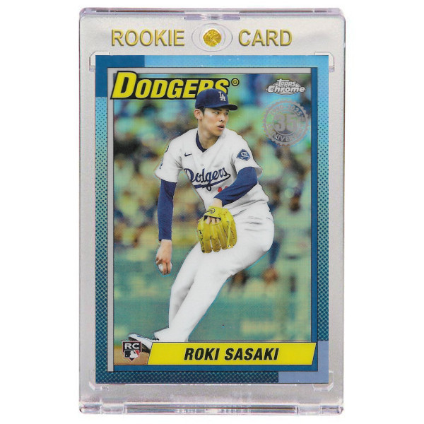 Roki Sasaki Los Angeles Dodgers 2025 Topps Chrome Update 35th Anniversary # 90CU-18 Rookie Card