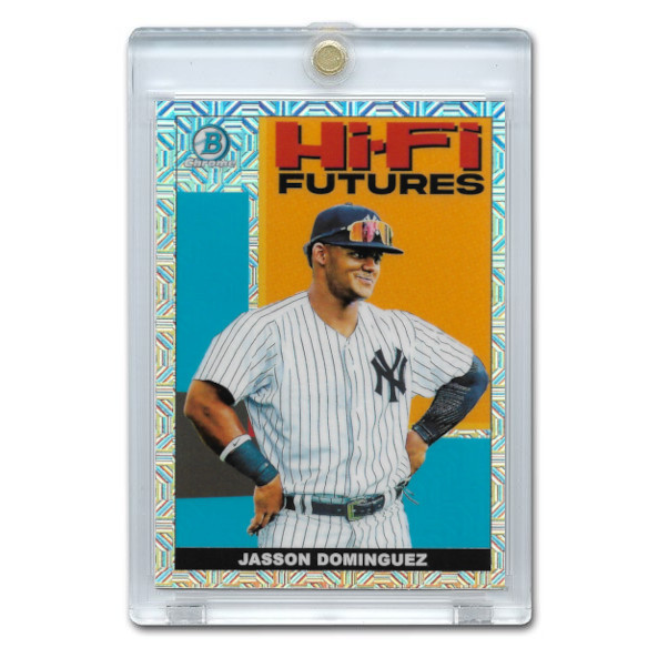 Jasson Dominguez 2022 Bowman Chrome Mega Hi-Fi Futures # 11 Pre-Rookie Card
