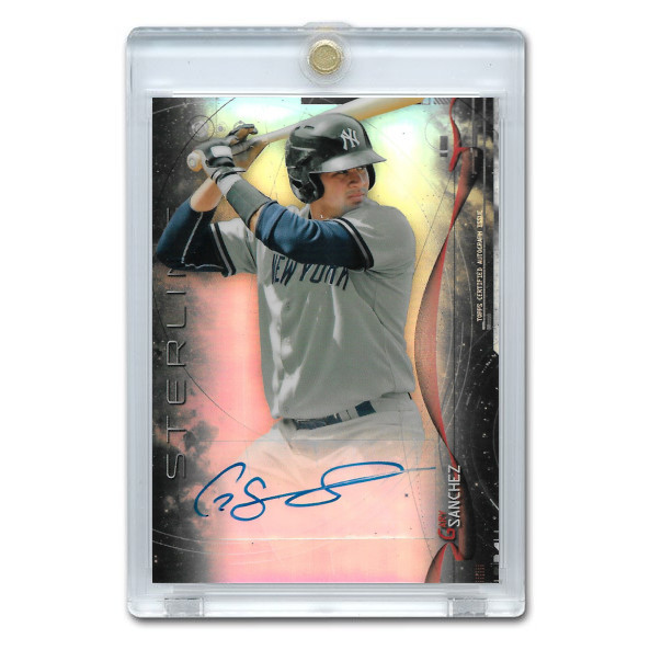 Gary Sanchez Autographed Card 2014 Bowman Sterling Prospects # BSPA-GS Ltd Ed of 150