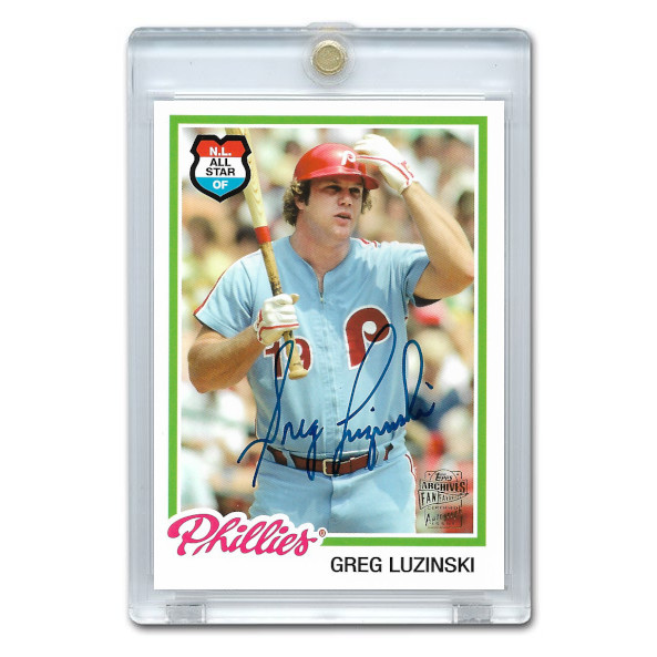Greg Luzinski Autographed Card 2012 Topps Archives Fan Favorites # FFA-GL