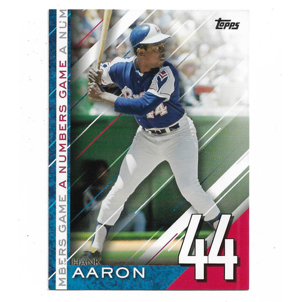 Hank Aaron 2020 Topps Numbers Game # 25