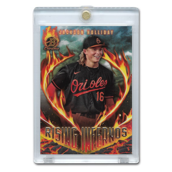 Jackson Holliday 2024 Bowman Chrome Rising Inferno # 9 Pre-Rookie Card