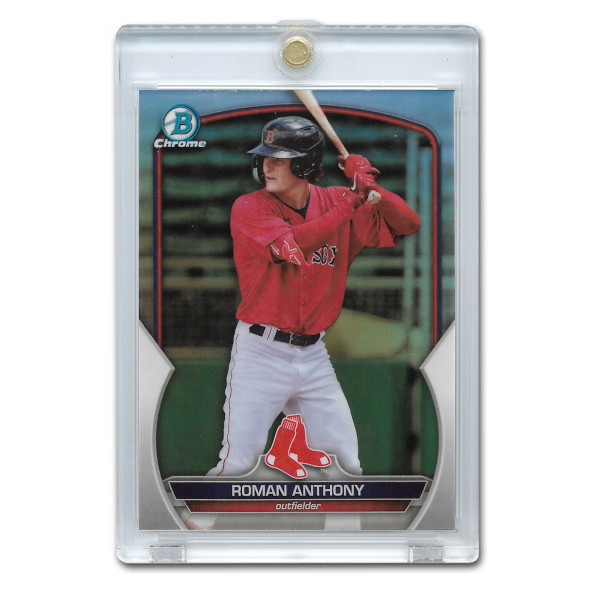 Roman Anthony 2023 Bowman Draft Chrome Refractor # BDC-112 Pre-Rookie Card