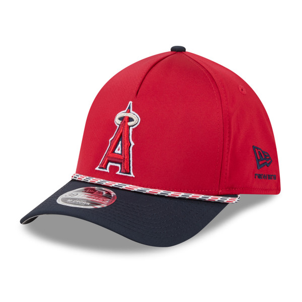Men's New Era Los Angeles Angels 39THIRTY Flex Fit Rope Cap