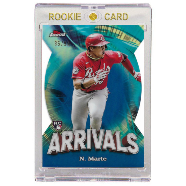 Noelvi Marte Cincinnati Reds 2024 Topps Finest Arrivals Blue # 10 Rookie Card Ltd Ed of 99