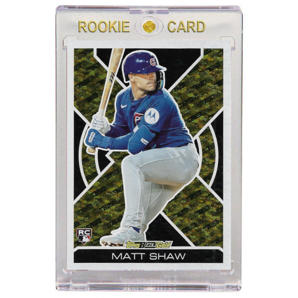 Matt Shaw Chicago Cubs 2025 Topps Update Black Gold # 7 Rookie Card