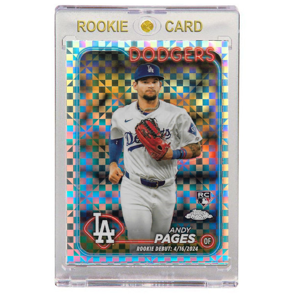 Andy Pages Los Angeles Dodgers 2024 Topps Chrome Update X-Fractor # USC-186 Rookie Card