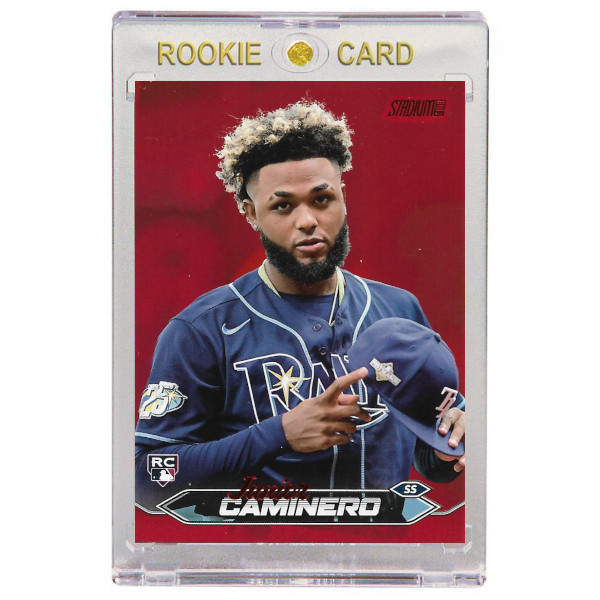 Junior Caminero Tampa Bay Rays 2024 Stadium Club Red Foil # 223 Rookie Card