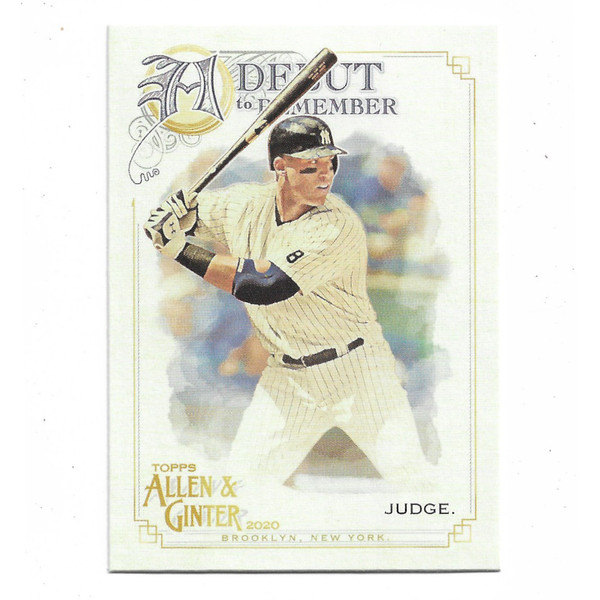 Aaron Judge 2020 Topps Allen & Ginter Debut to Remember # 14