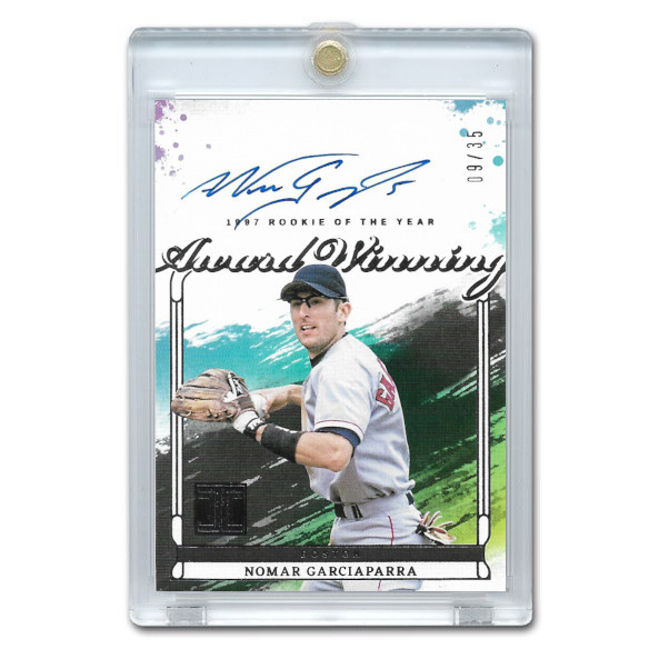 Nomar Garciappara Autographed Card 2025 Panini Impeccable Award Winner # AWA-NG Ltd Ed of 35