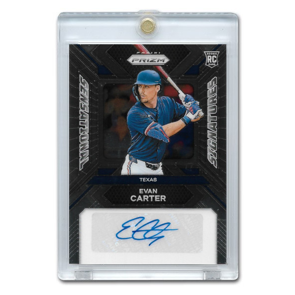 Evan Carter Autographed Card 2024 Panini Prizm Sensational Signature # SS-EC
