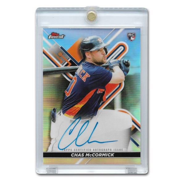 Chas McCormick Autographed Rookie Card 2022 Topps Finest # FA-CH Rookie Card