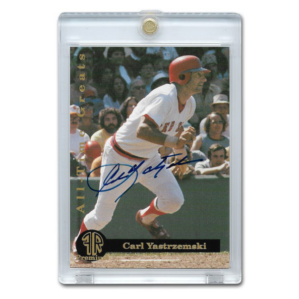 Carl Yastrzemski Autographed Card 1993 Front Row The All-Time Great Series - Set of 5 Cards