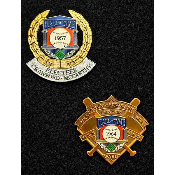 Baseball Hall of Fame Induction Retro Pins Limited Edition Boxed Set 1957 and 1964
