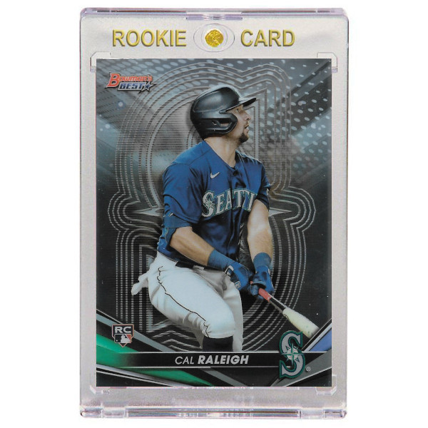 Cal Raleigh Seattle Mariners 2022 Bowman's Best # 6 Rookie Card