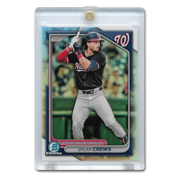 Dylan Crews 2024 Bowman Draft Chrome Refractor # BDC-125 Pre-Rookie Card