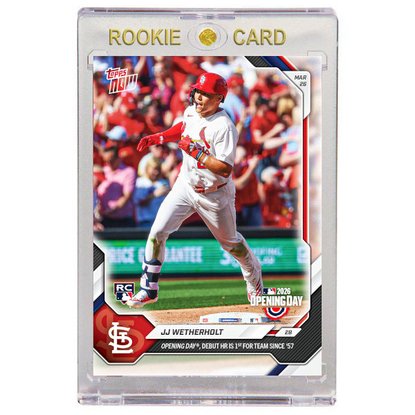 JJ Wetherholt St. Louis Cardinals 2026 Topps Now Opening Day # 8 Rookie Card