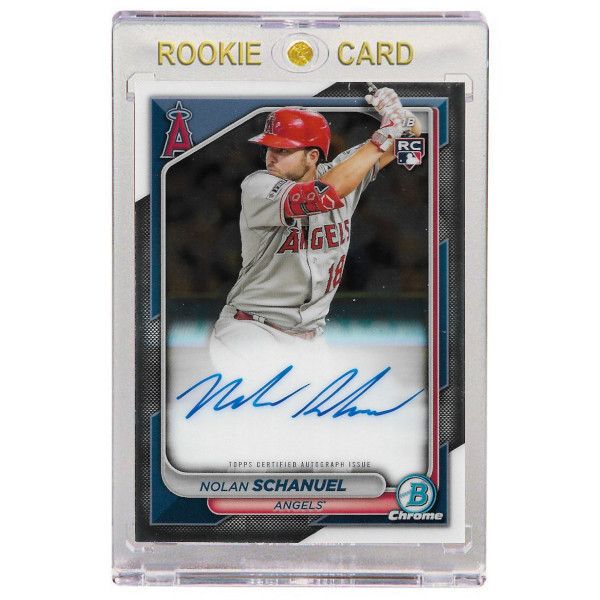 Nolan Schanuel Autographed Card 2024 Bowman Chrome Prospects # CRA-NS Rookie Card