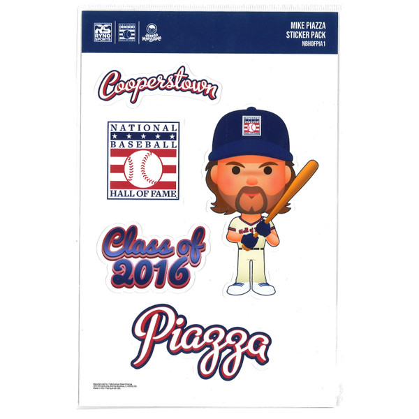 Mike Piazza 2016 Hall of Fame Induction 5 Piece Sticker Set