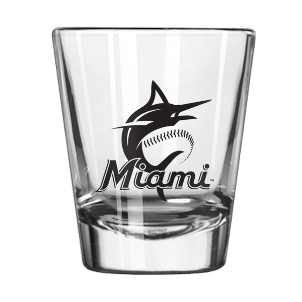 Miami Marlins Gameday 2 Ounce Team Logo Shot Glass
