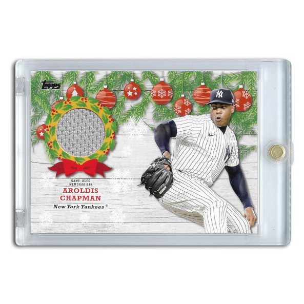 Aroldis Chapman 2022 Topps Holiday Mega Relic Card # WRC-AC