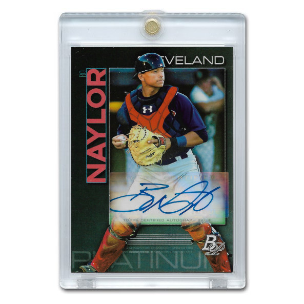 Bo Naylor Autographed Card 2023 Bowman Platinum Top Prospect # TP-31