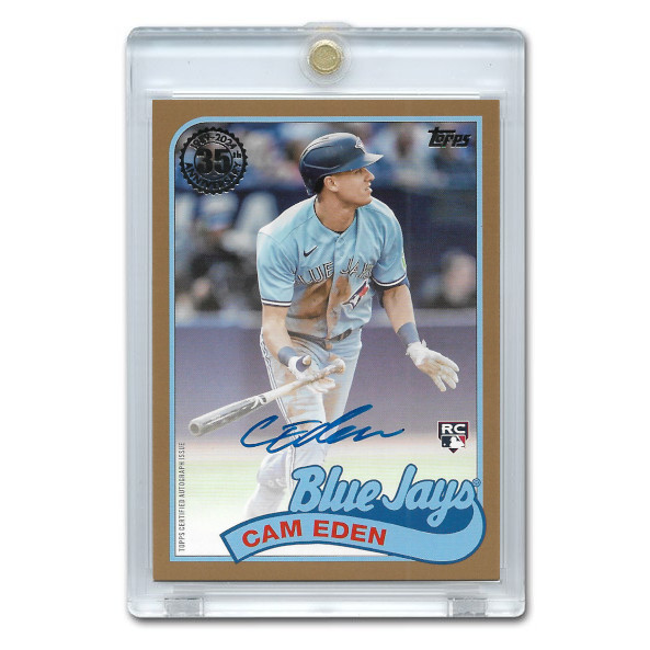 Cam Eden Autographed Card 2024 Topps '89 Topps Gold # 89BA2-CE Rookie Card Ltd Ed of 50