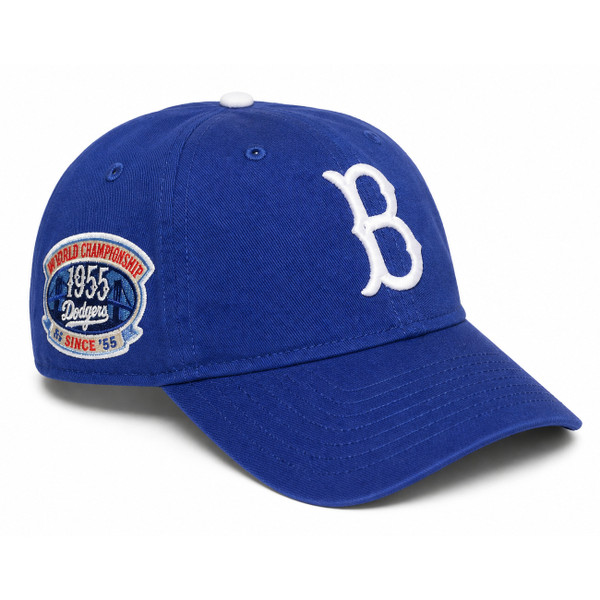 Men's New Era Brooklyn Dodgers 1955 World Series Patch 9TWENTY Adjustable Cap
