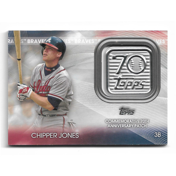 Chipper Jones 2021 Topps 70th Anniversary Logo Patch # 70P-CJ