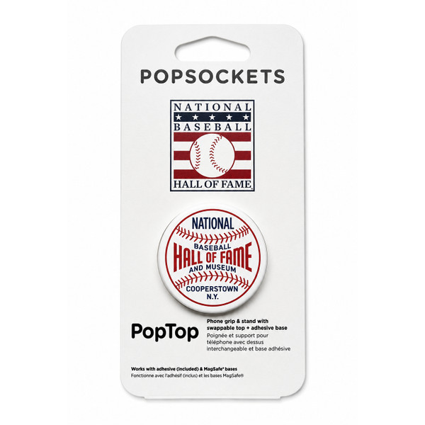 Baseball Hall of Fame Pop Socket Round Vintage Logo Pop Top