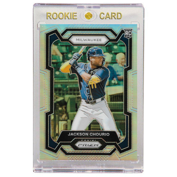 Jackson Chourio Milwaukee Brewers 2024 Panini Prizm Silver Holo # 277 Rookie Card