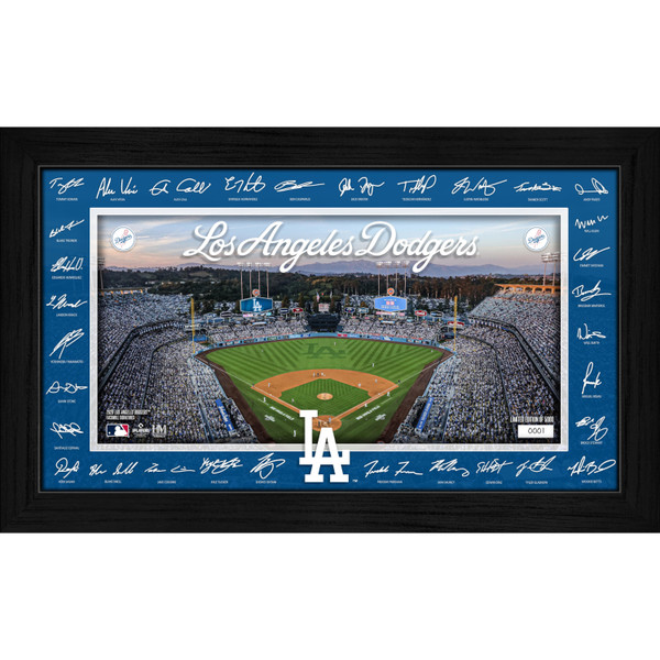 Los Angeles Dodgers Highland Mint 2026 Framed 12 x 20 Signature Field